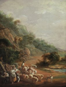 Scène avec villageois (fragment)